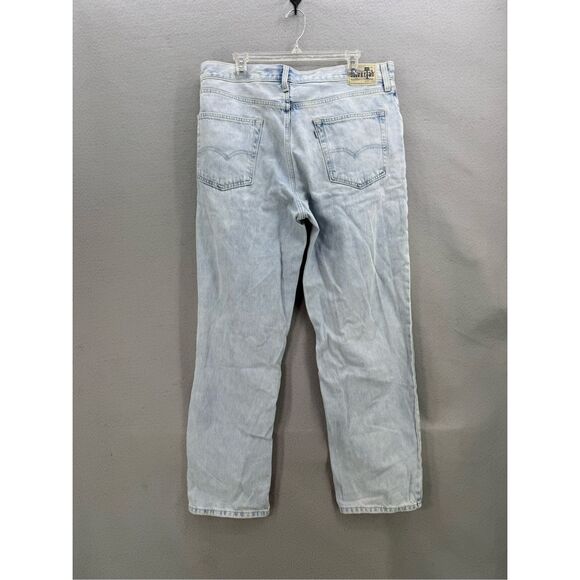 Levi’s Silver Tab Men Blue Lightwash Loose Baggy Denim Jean Size 35x32